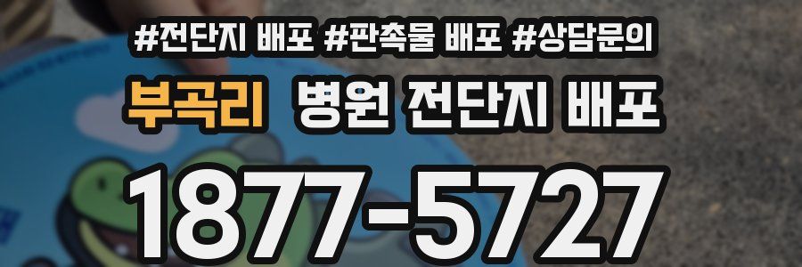 부곡리 병원 전단지 배포