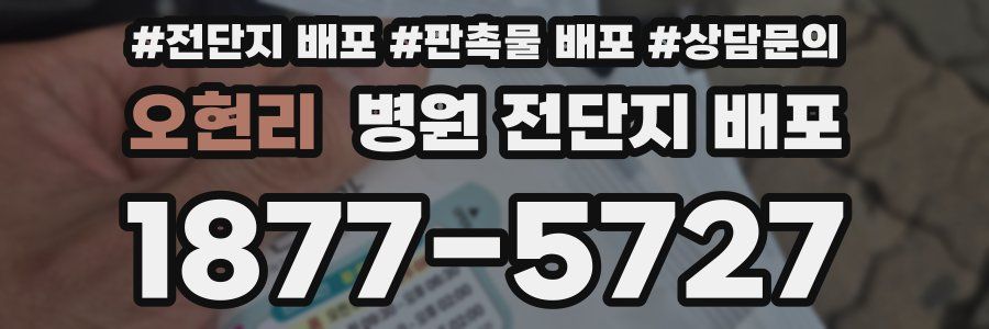 오현리 병원 전단지 배포