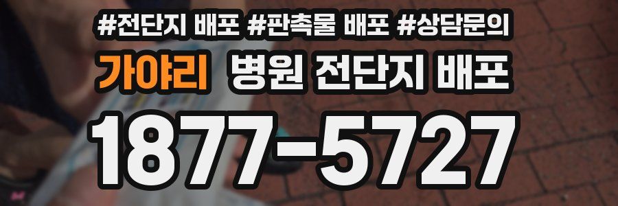가야리 병원 전단지 배포