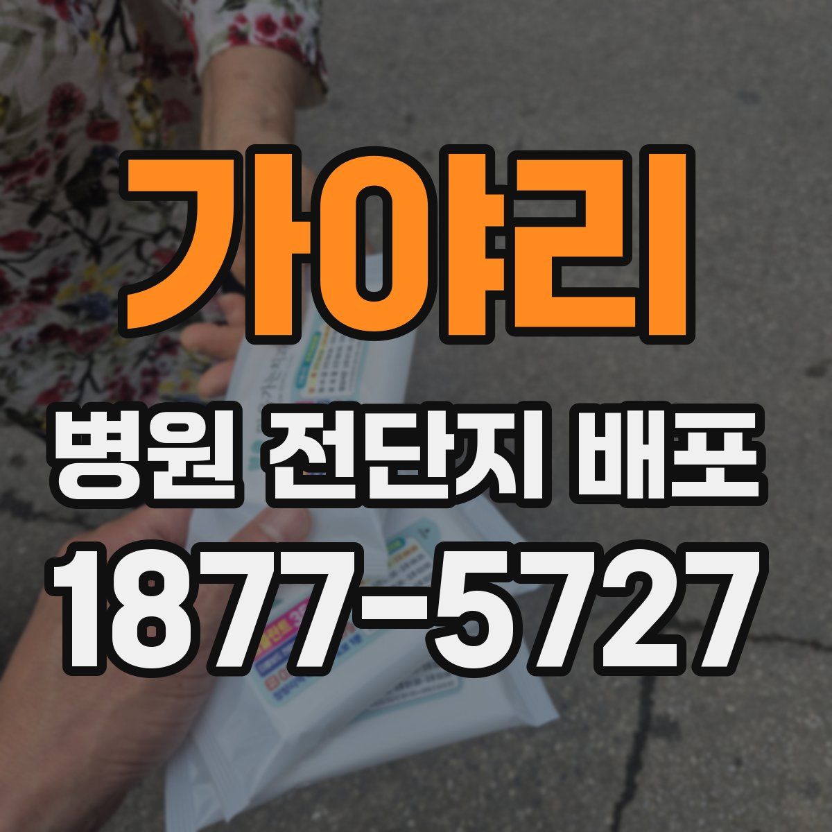 가야리 병원 전단지 배포