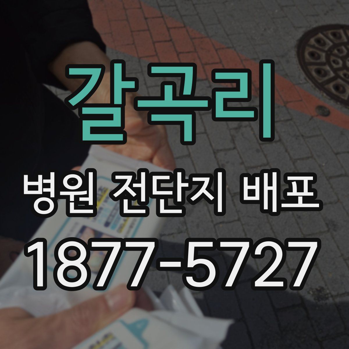갈곡리 병원 전단지 배포