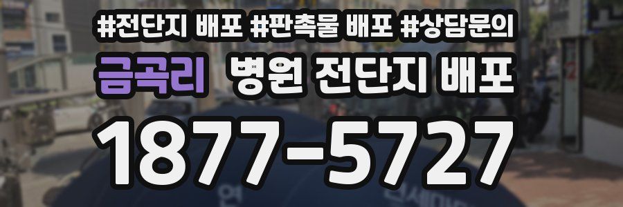 금곡리 병원 전단지 배포