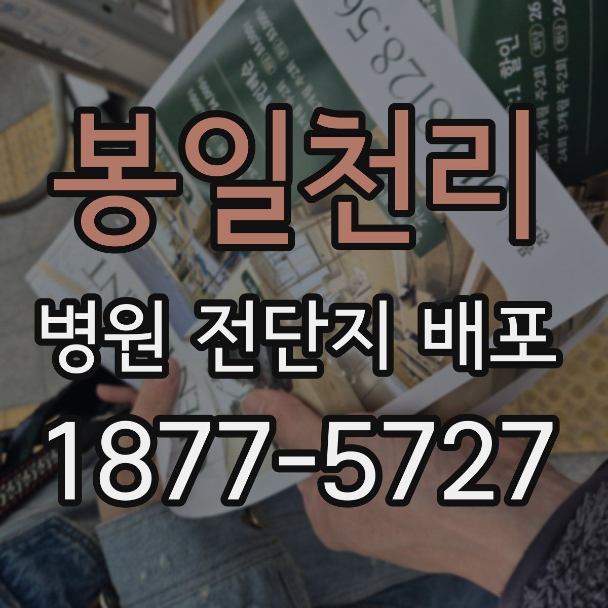 봉일천리 병원 전단지 배포