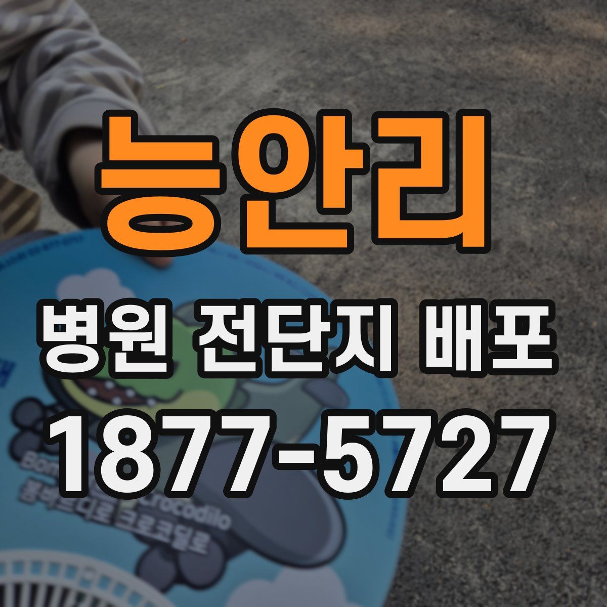 능안리 병원 전단지 배포