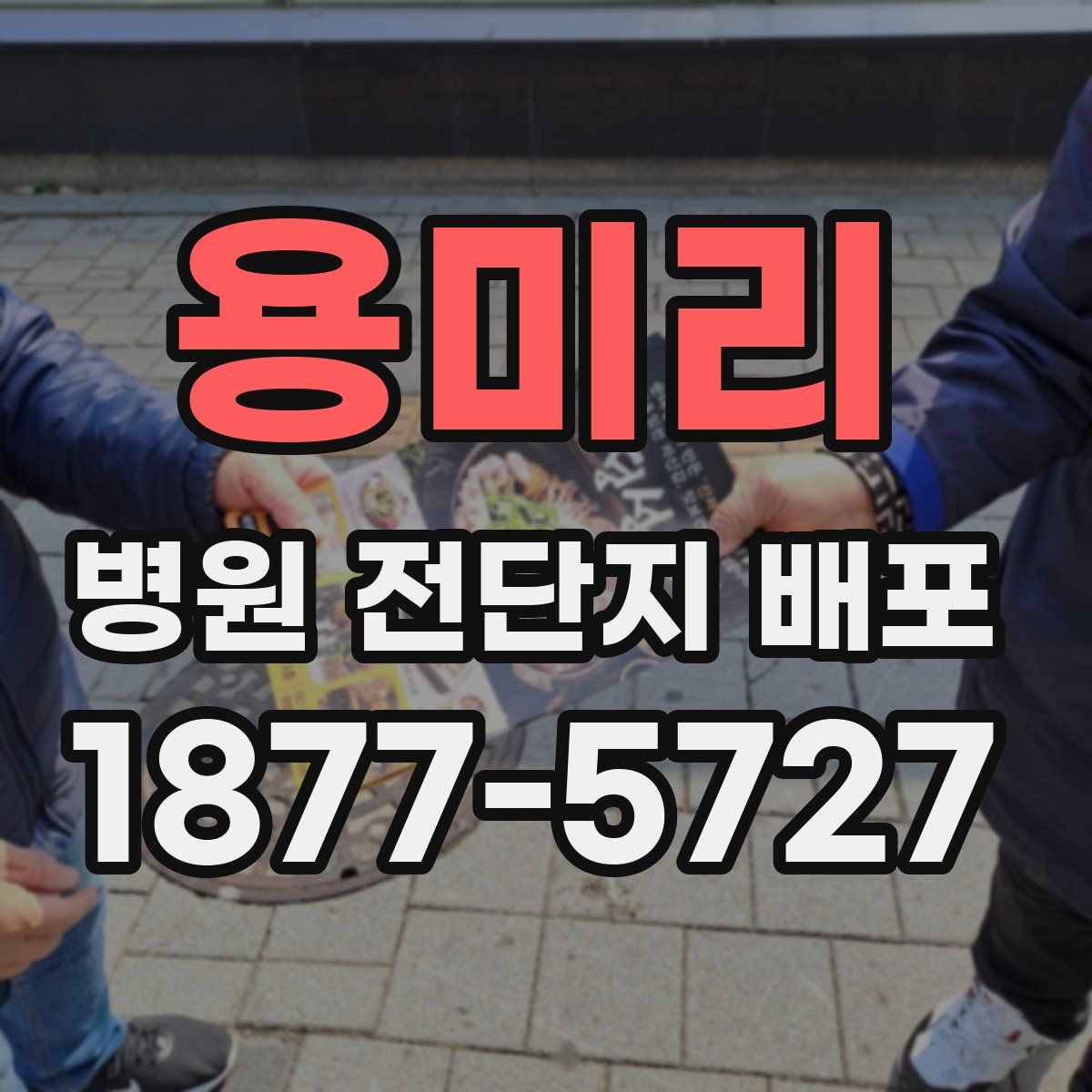 용미리 병원 전단지 배포