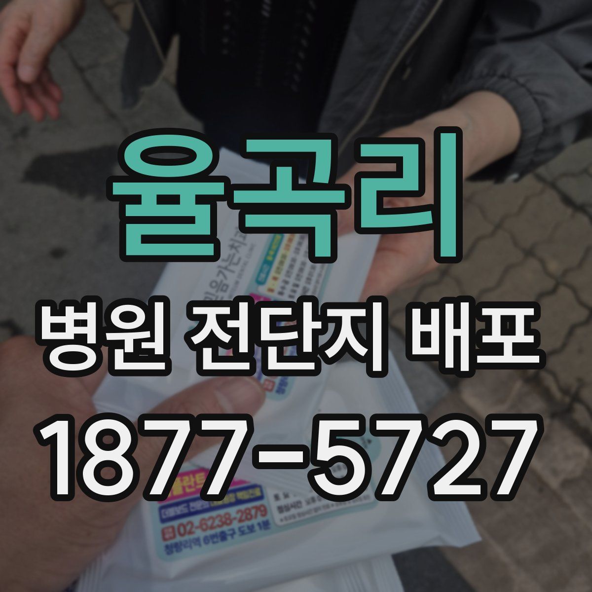 율곡리 병원 전단지 배포