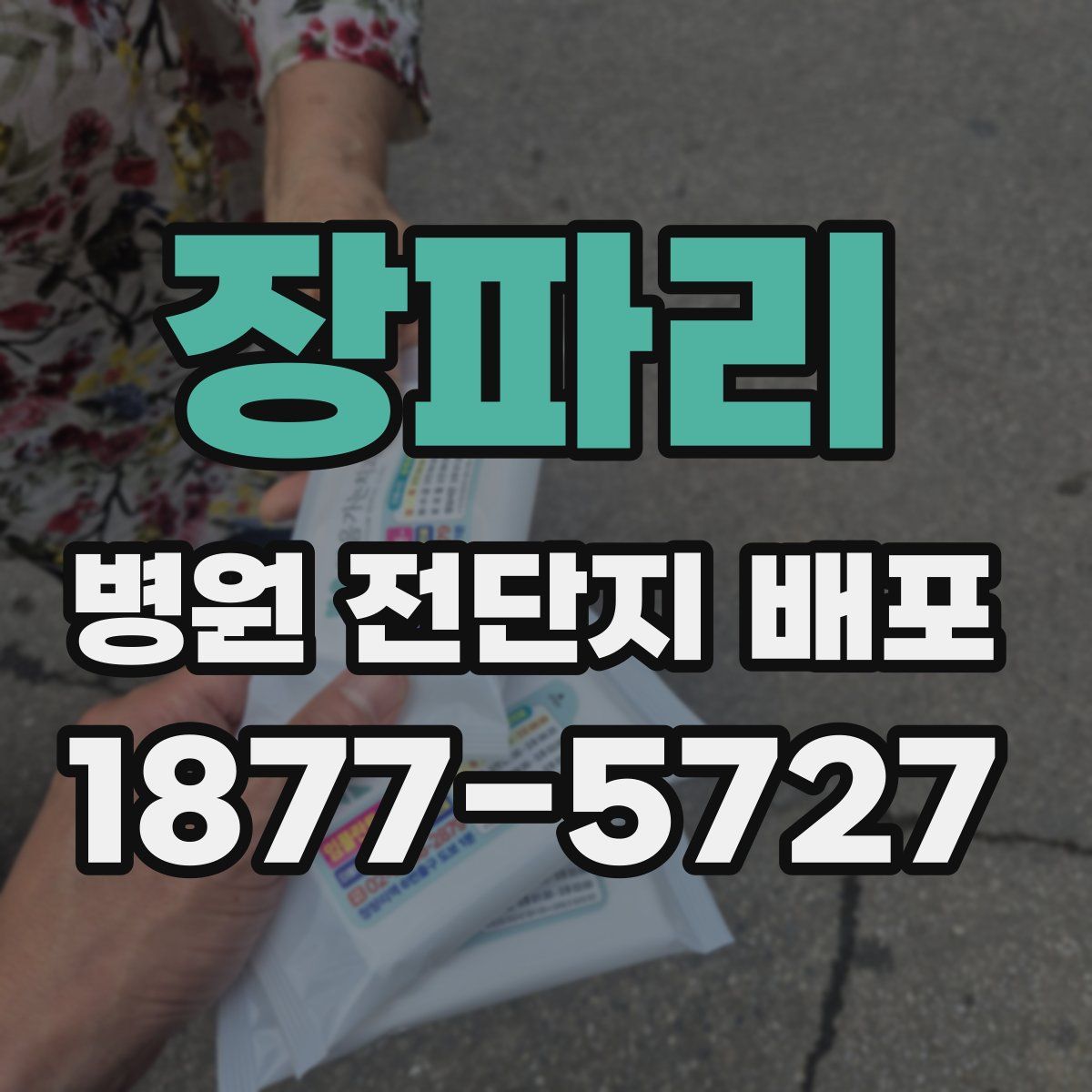 장파리 병원 전단지 배포