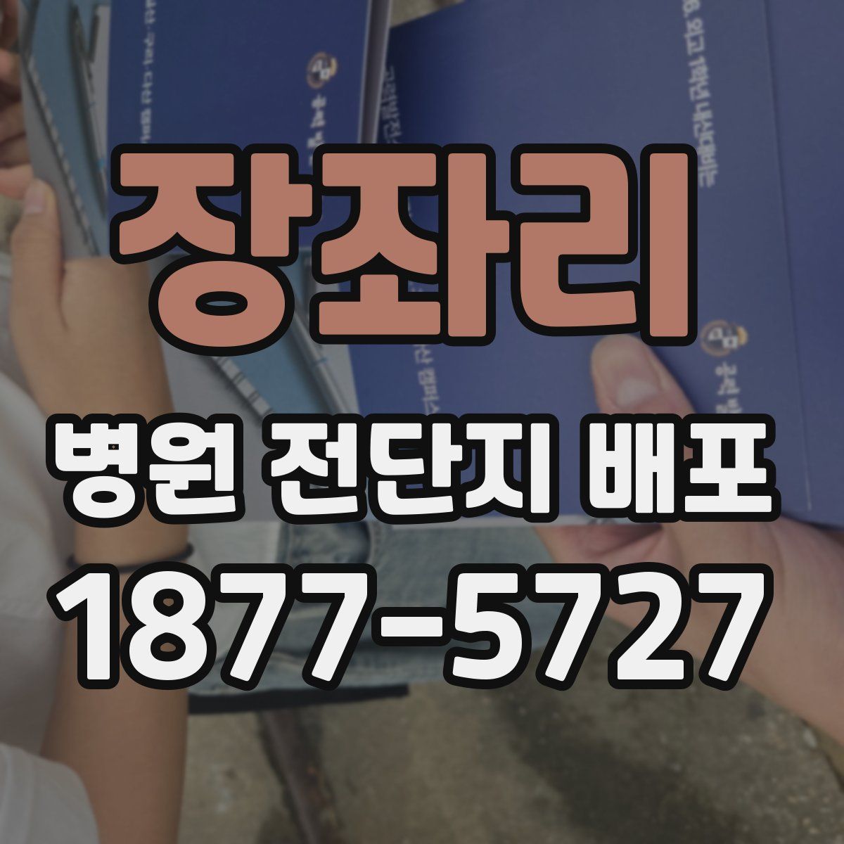 장좌리 병원 전단지 배포