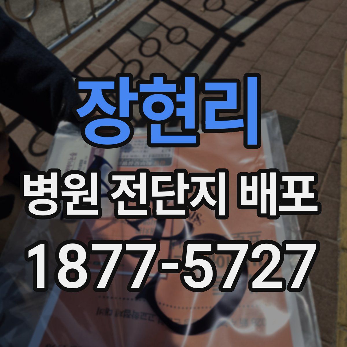 장현리 병원 전단지 배포