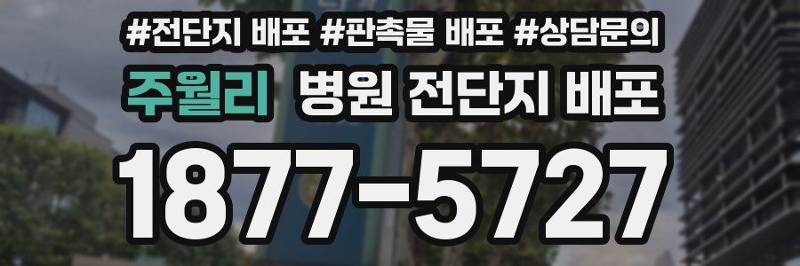 주월리 병원 전단지 배포