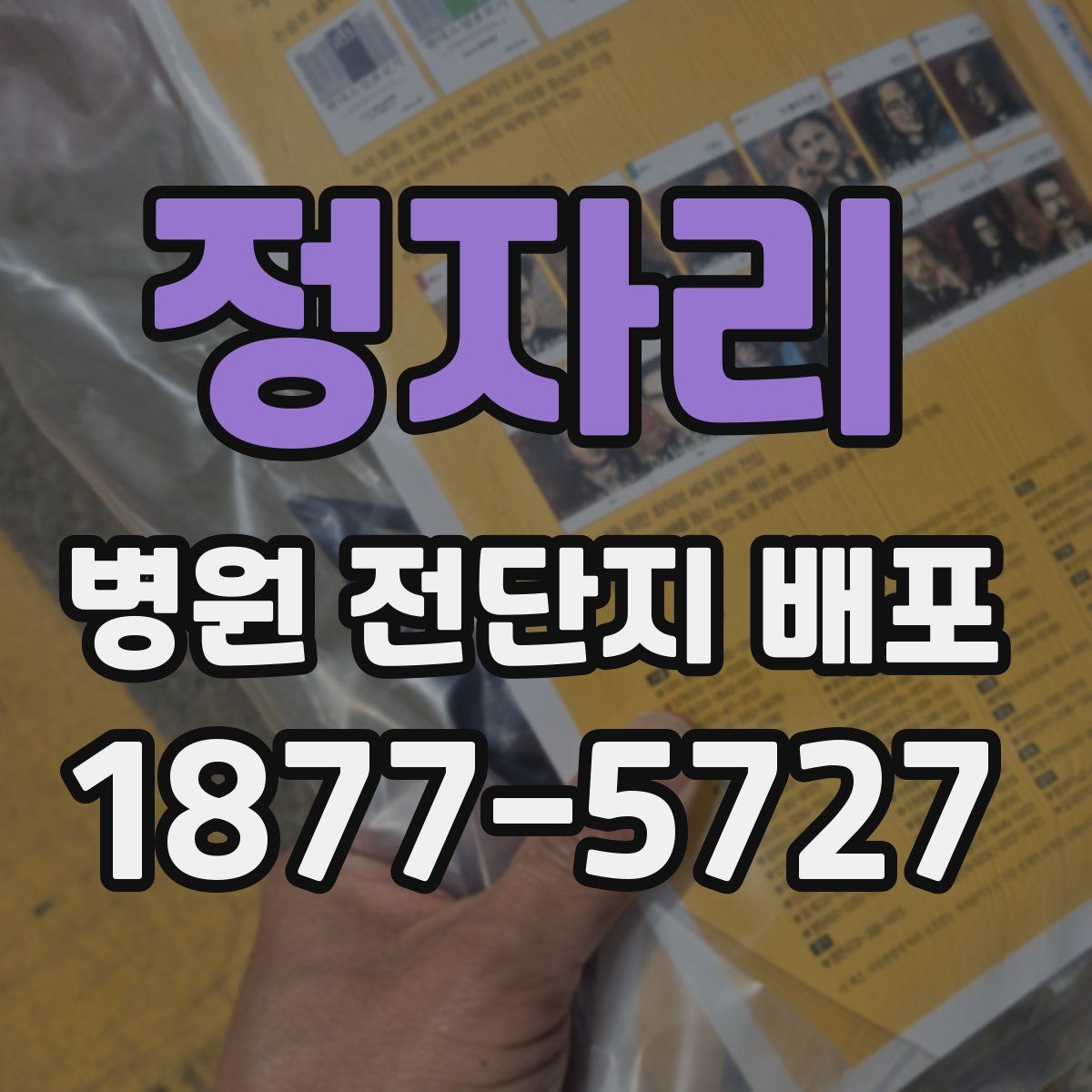 정자리 병원 전단지 배포