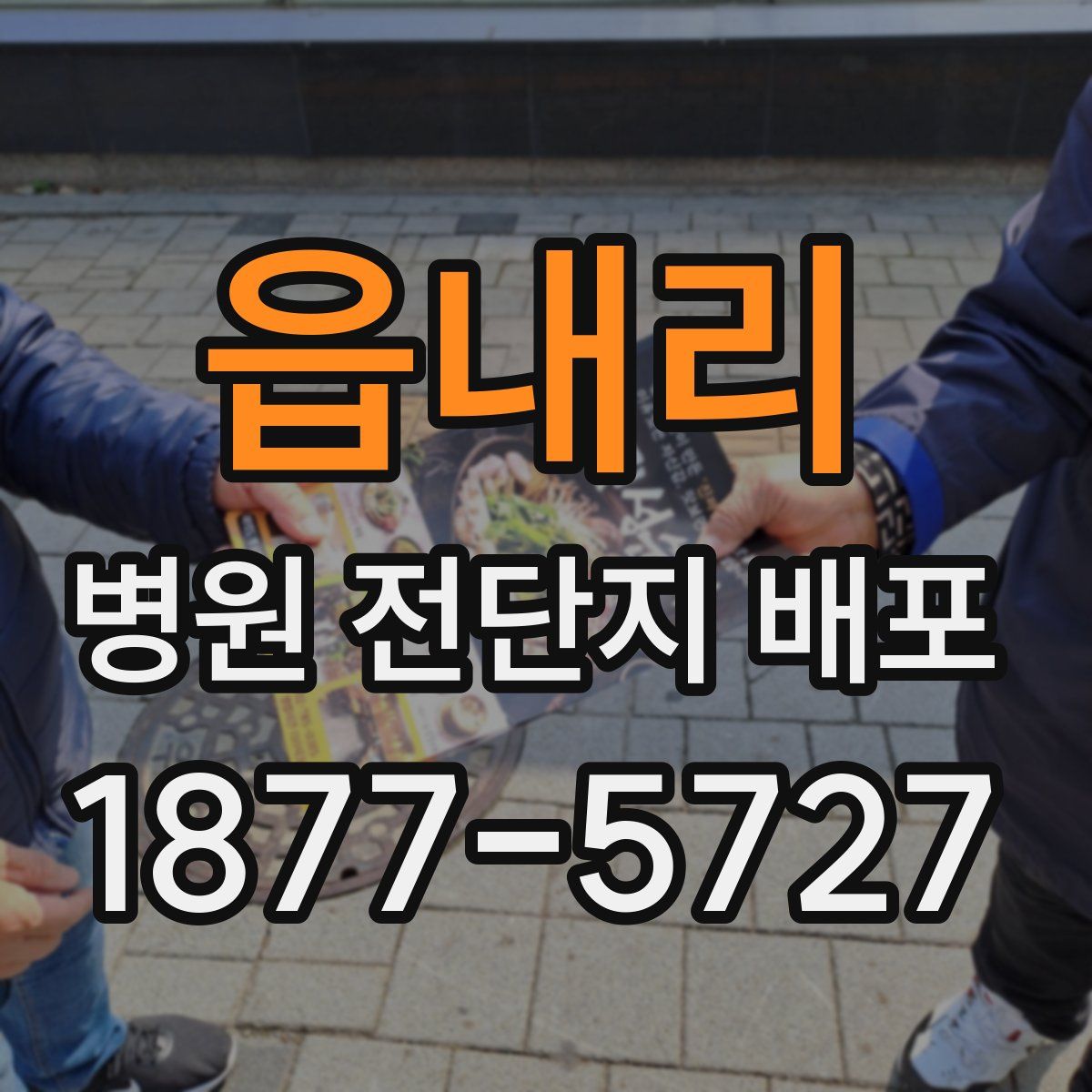 읍내리 병원 전단지 배포