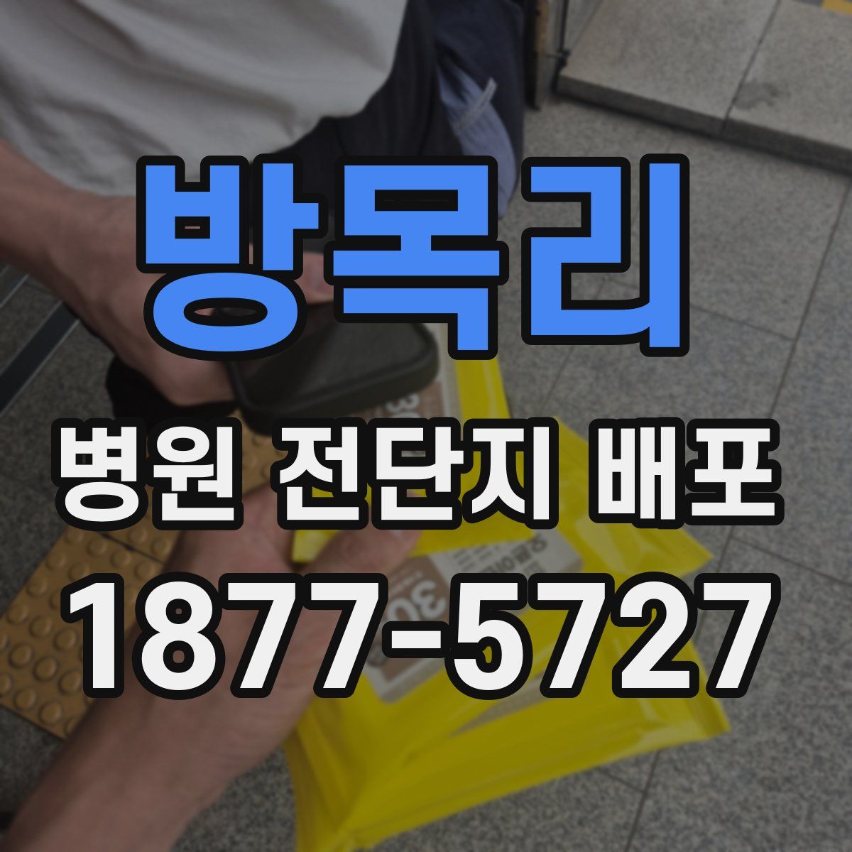 방목리 병원 전단지 배포