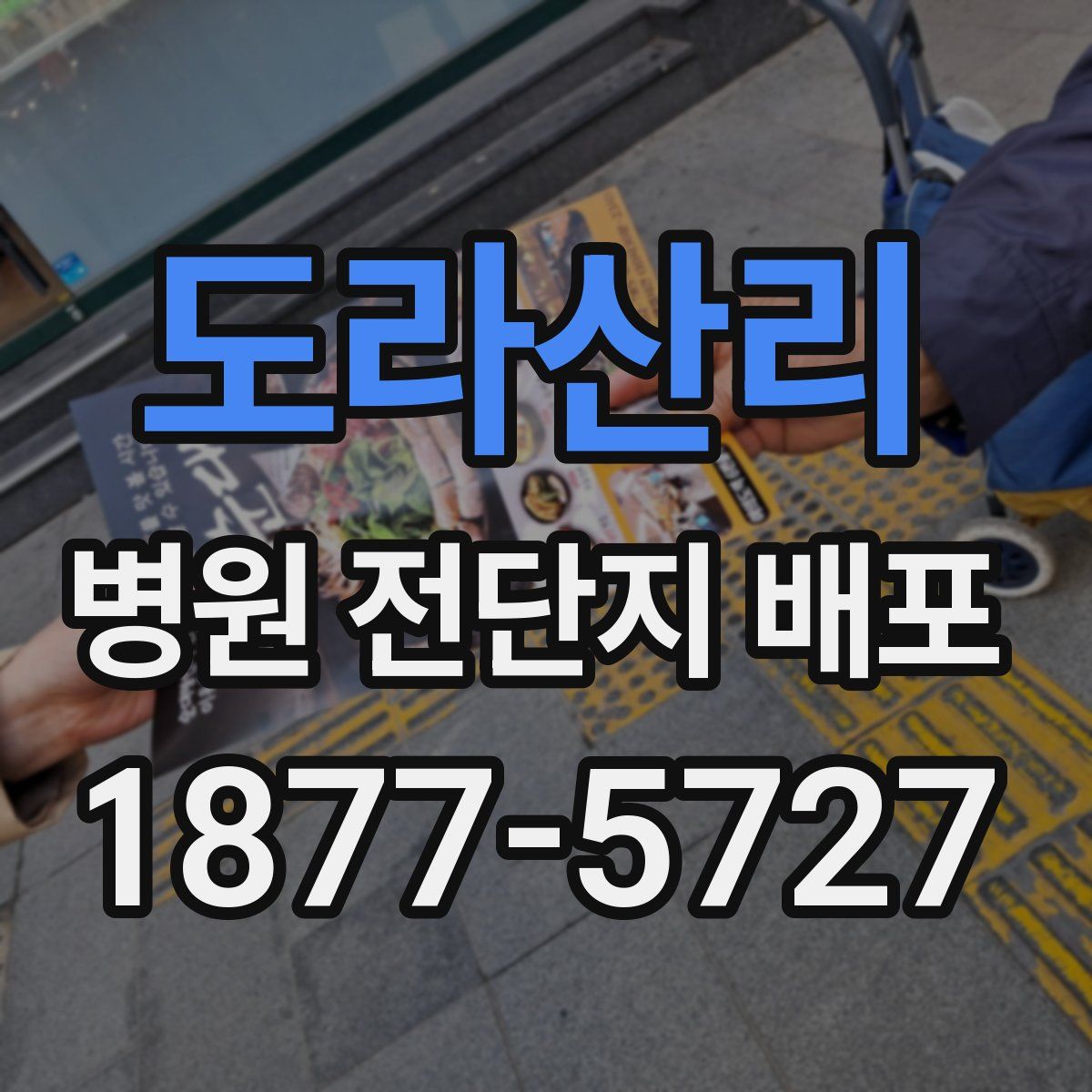 도라산리 병원 전단지 배포