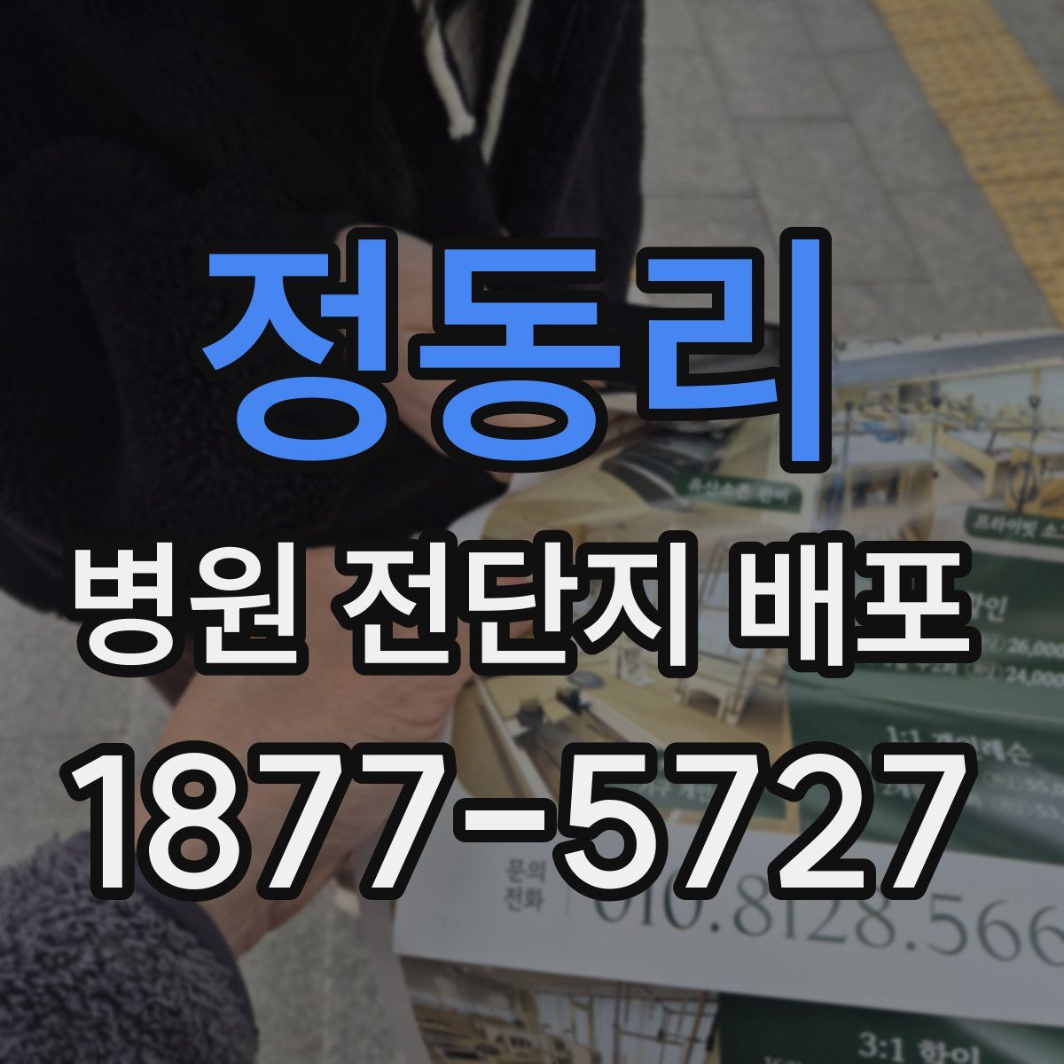 정동리 병원 전단지 배포