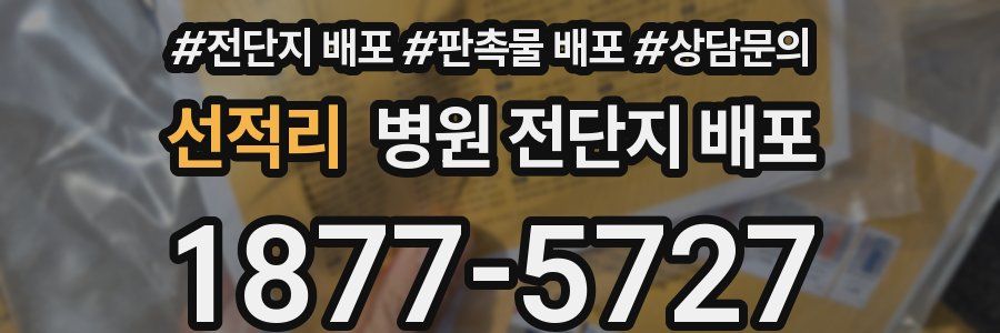 선적리 병원 전단지 배포