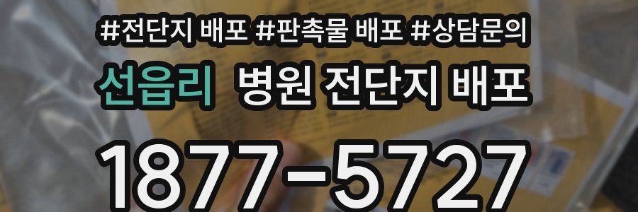 선읍리 병원 전단지 배포
