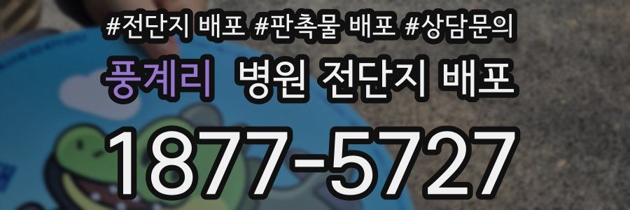 풍계리 병원 전단지 배포