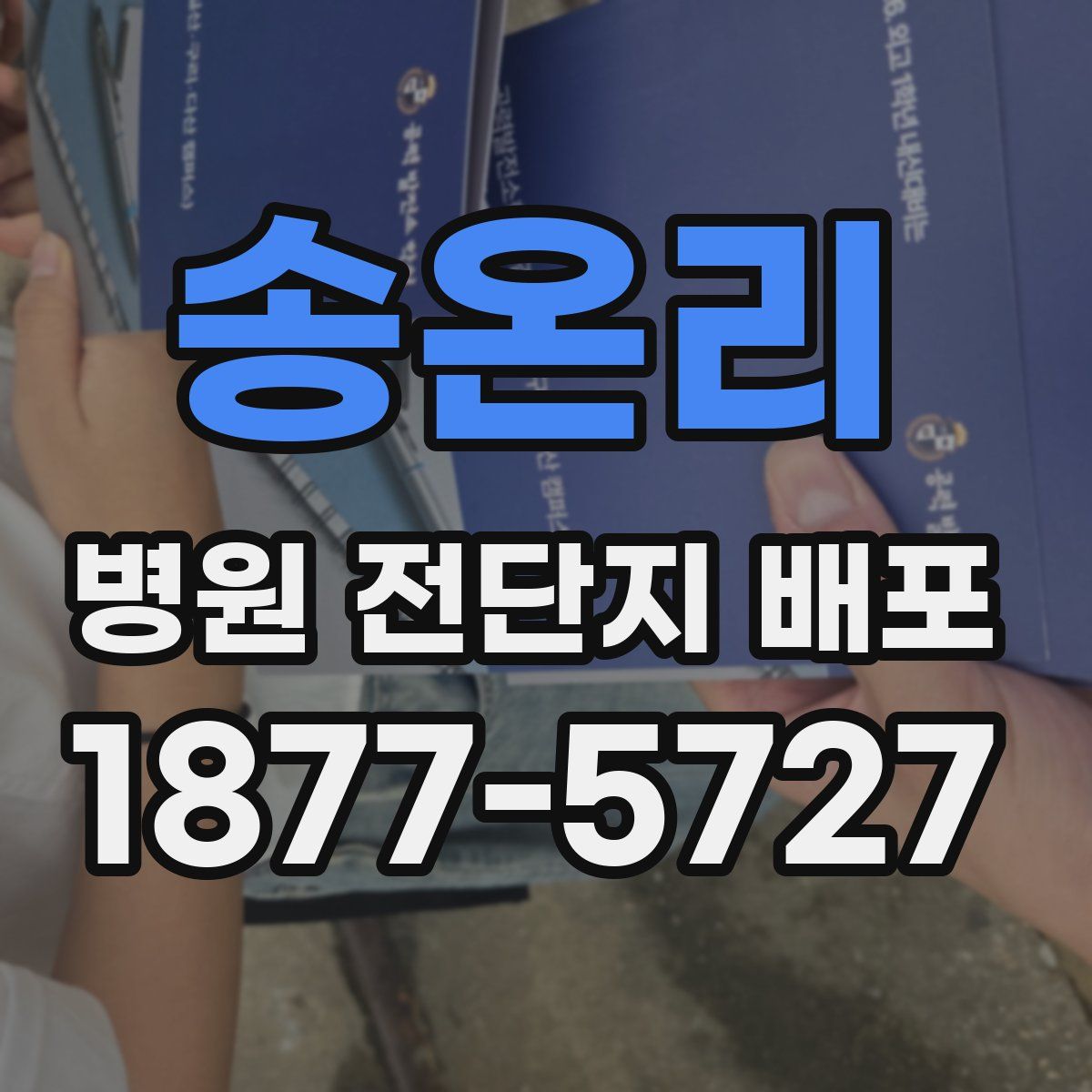 송온리 병원 전단지 배포