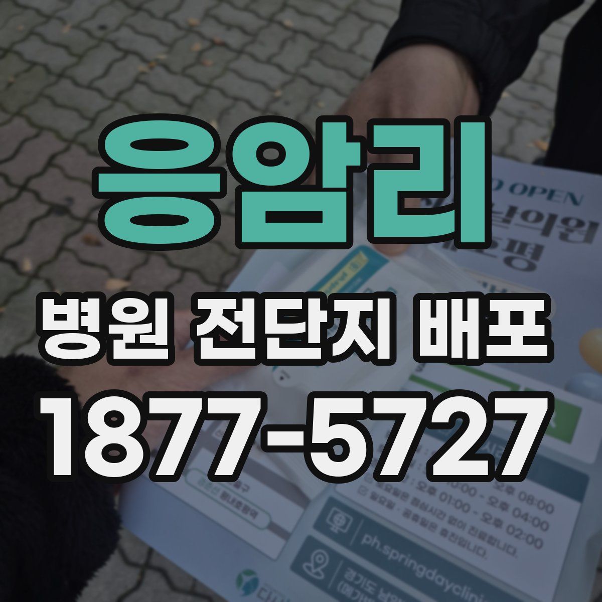응암리 병원 전단지 배포