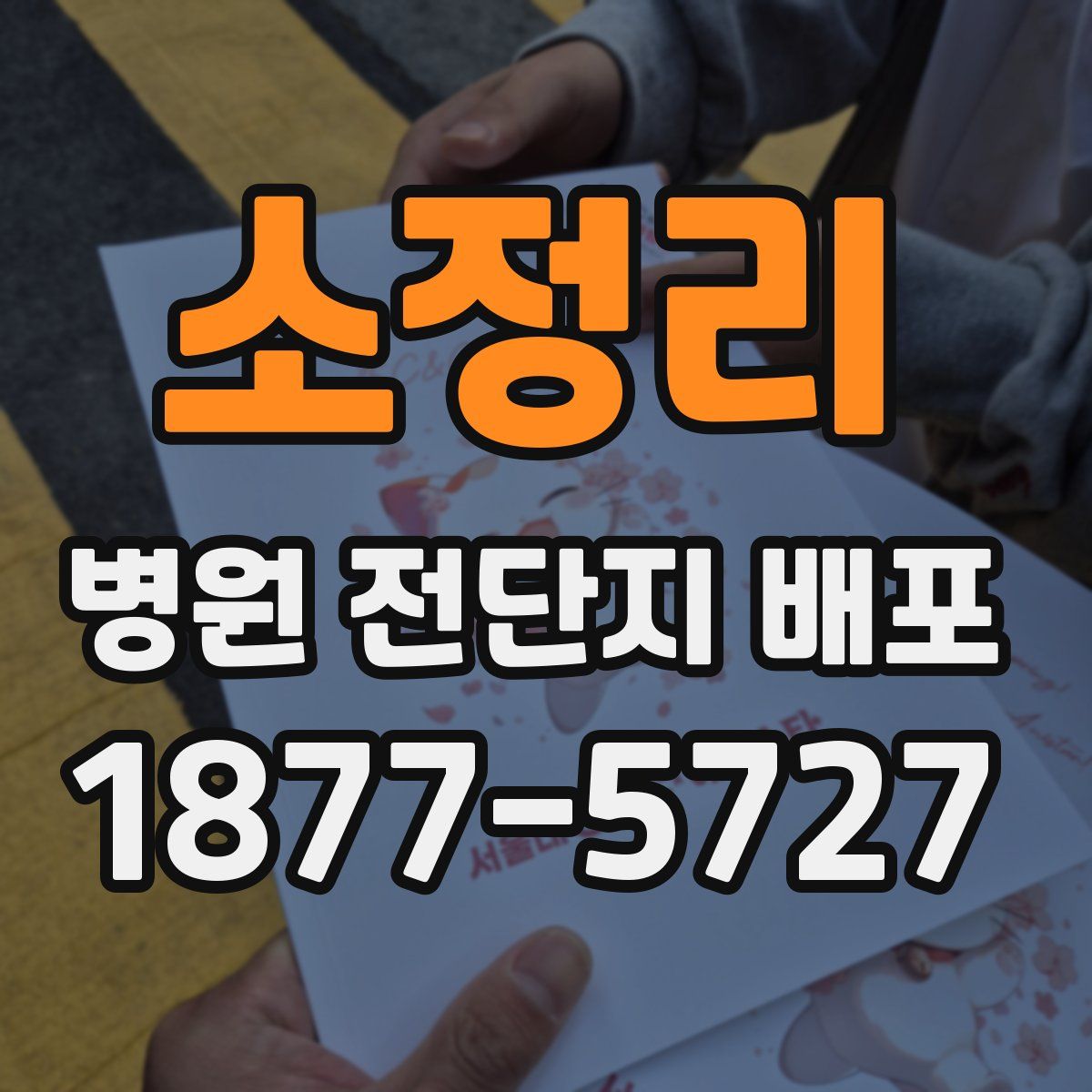 소정리 병원 전단지 배포