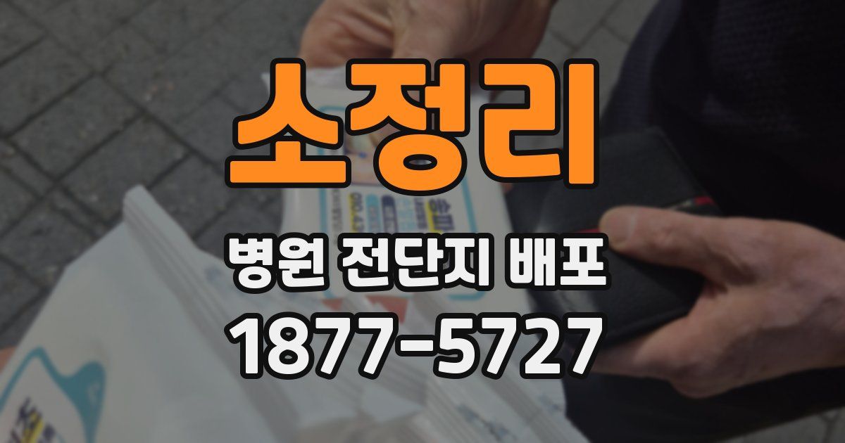 소정리 병원 전단지 배포