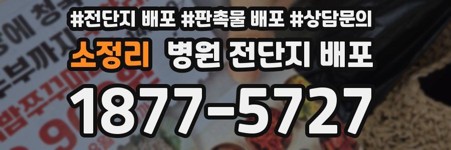 소정리 병원 전단지 배포