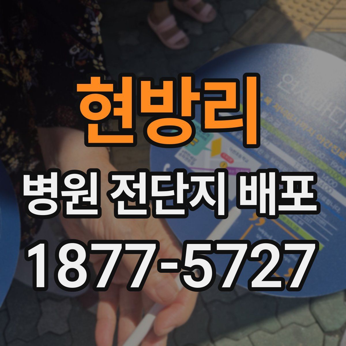 현방리 병원 전단지 배포