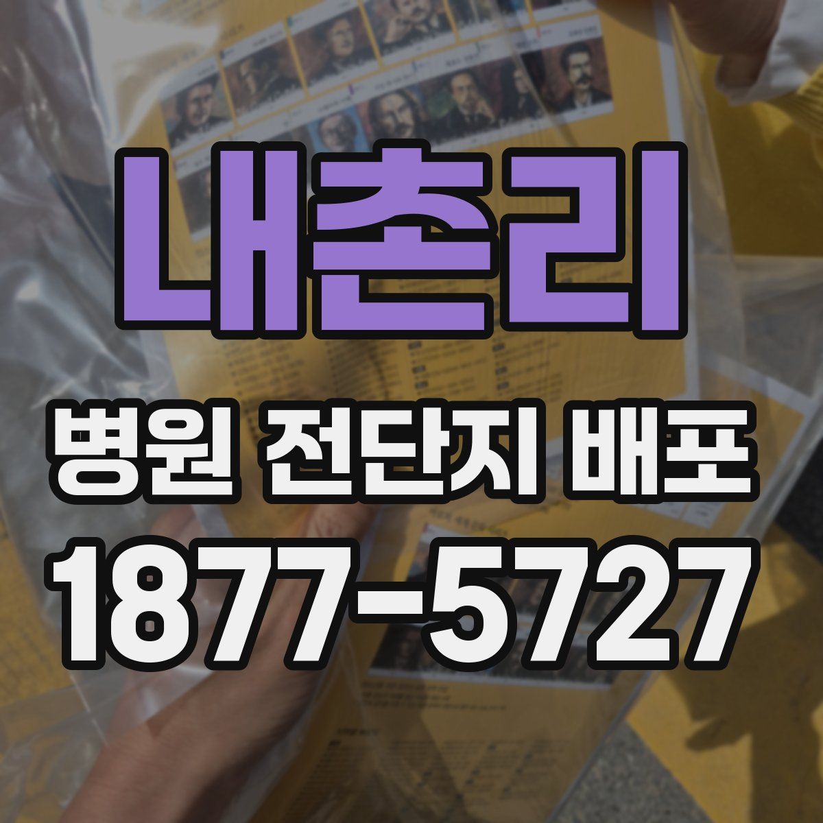 내촌리 병원 전단지 배포