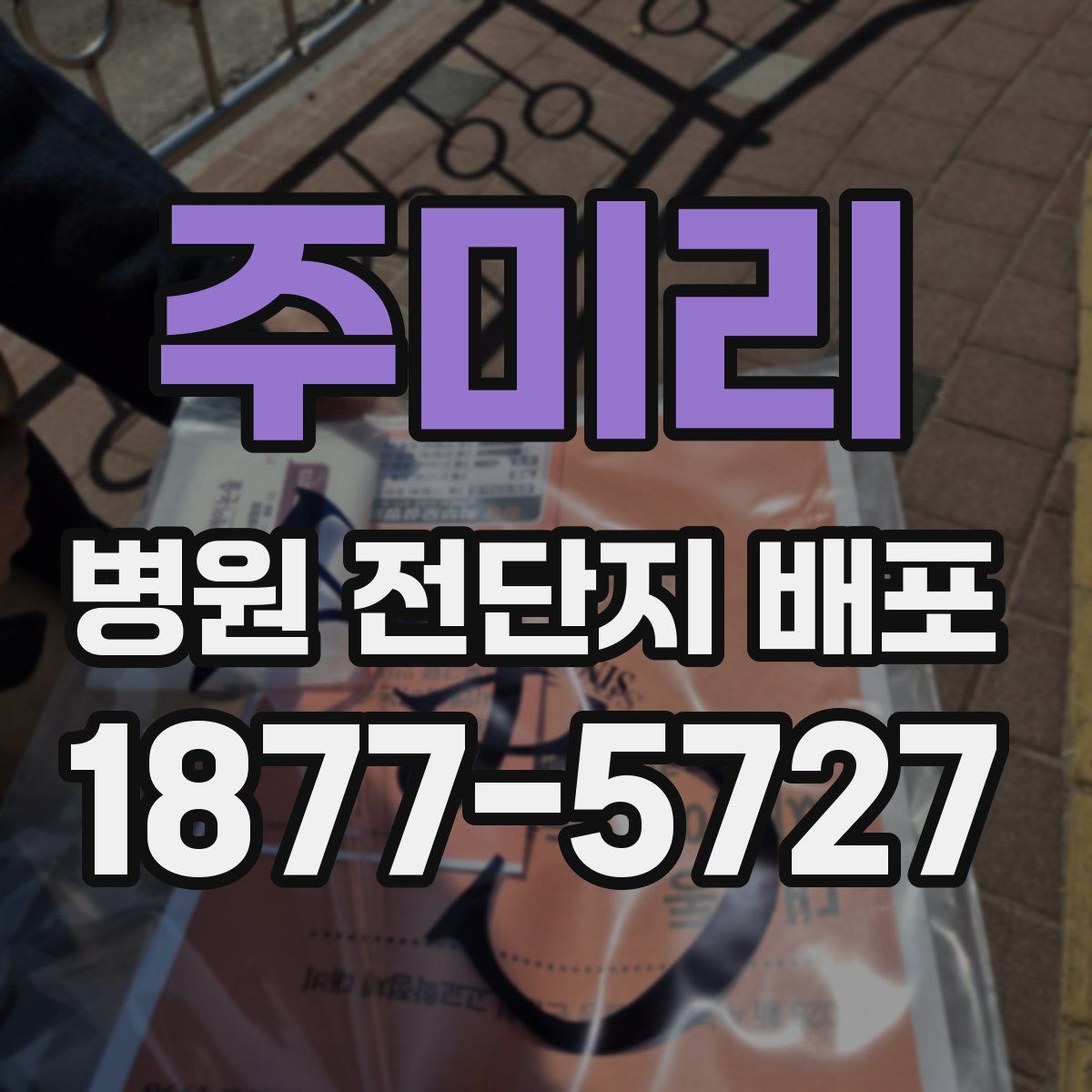주미리 병원 전단지 배포
