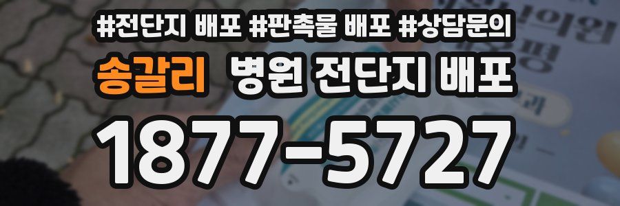 송갈리 병원 전단지 배포