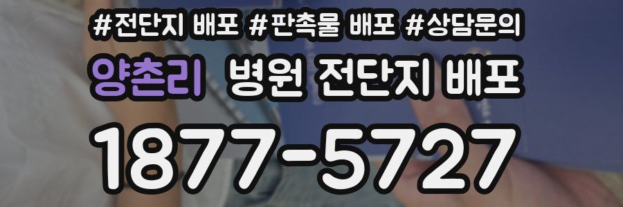 양촌리 병원 전단지 배포