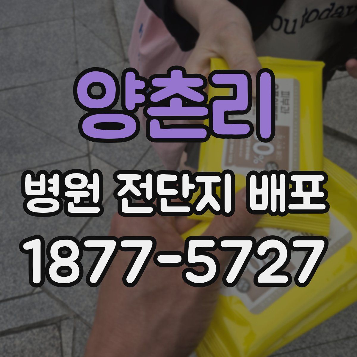 양촌리 병원 전단지 배포