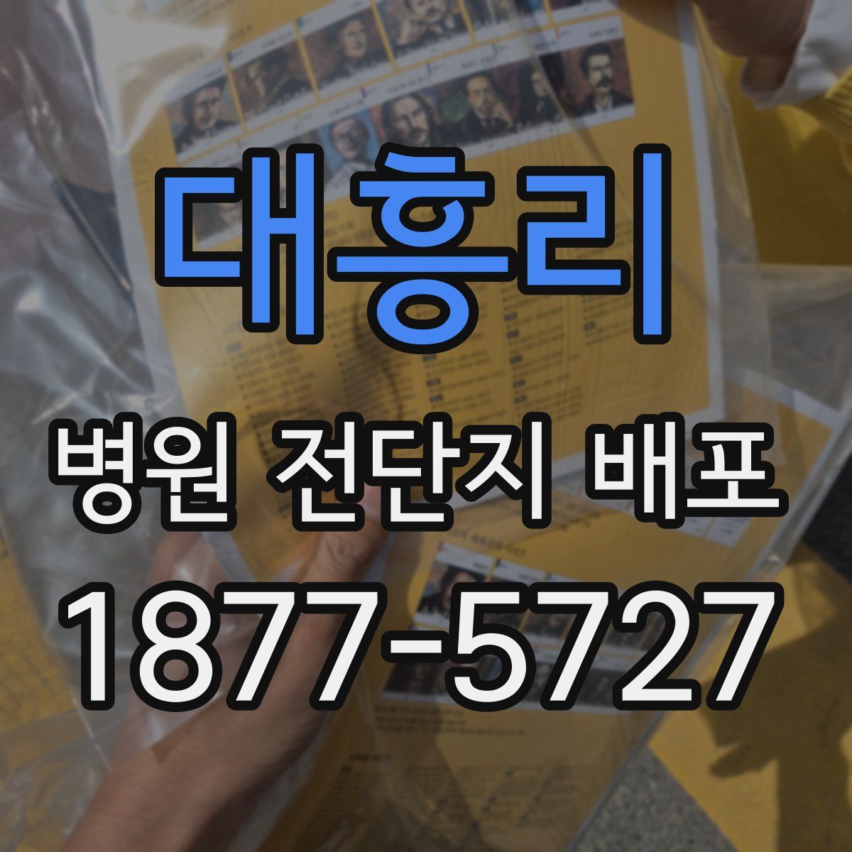대흥리 병원 전단지 배포