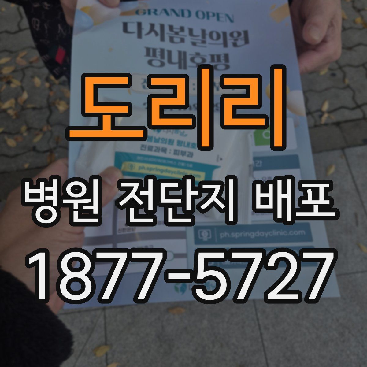 도리리 병원 전단지 배포