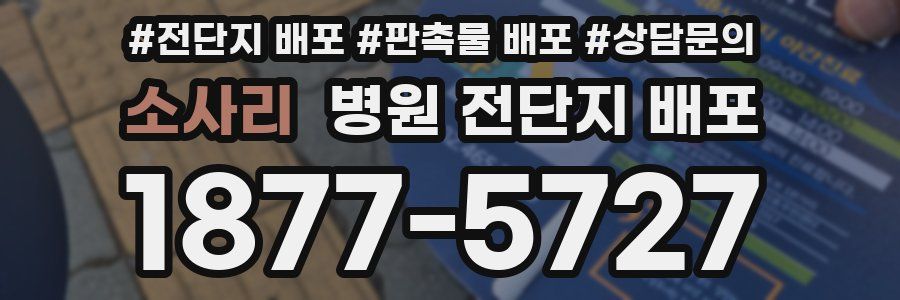 소사리 병원 전단지 배포