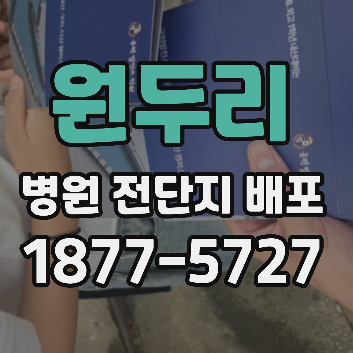 원두리 병원 전단지 배포