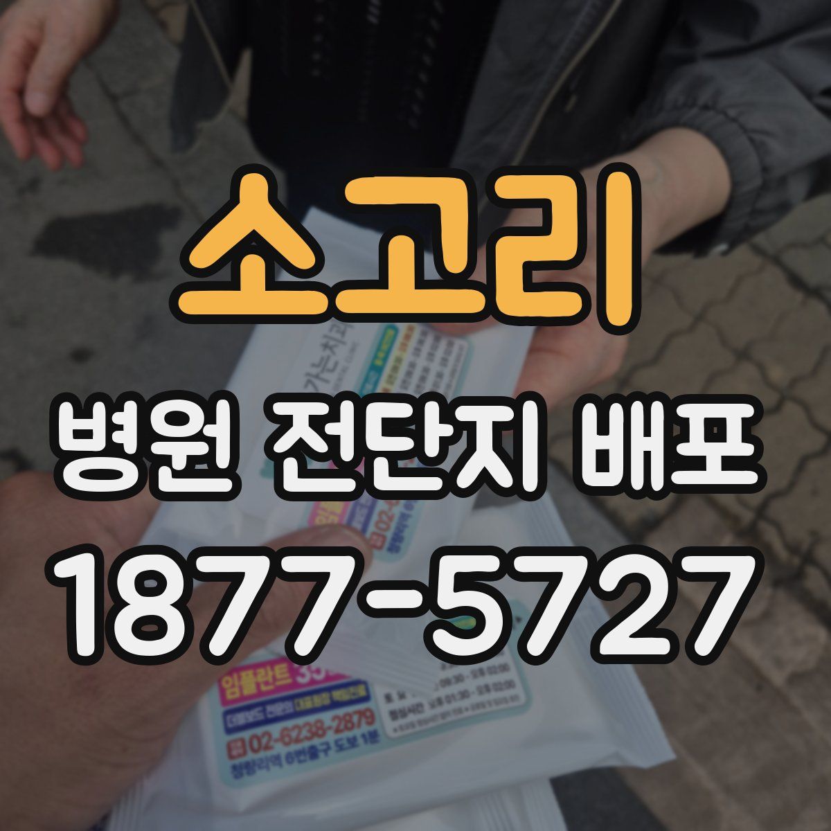 소고리 병원 전단지 배포