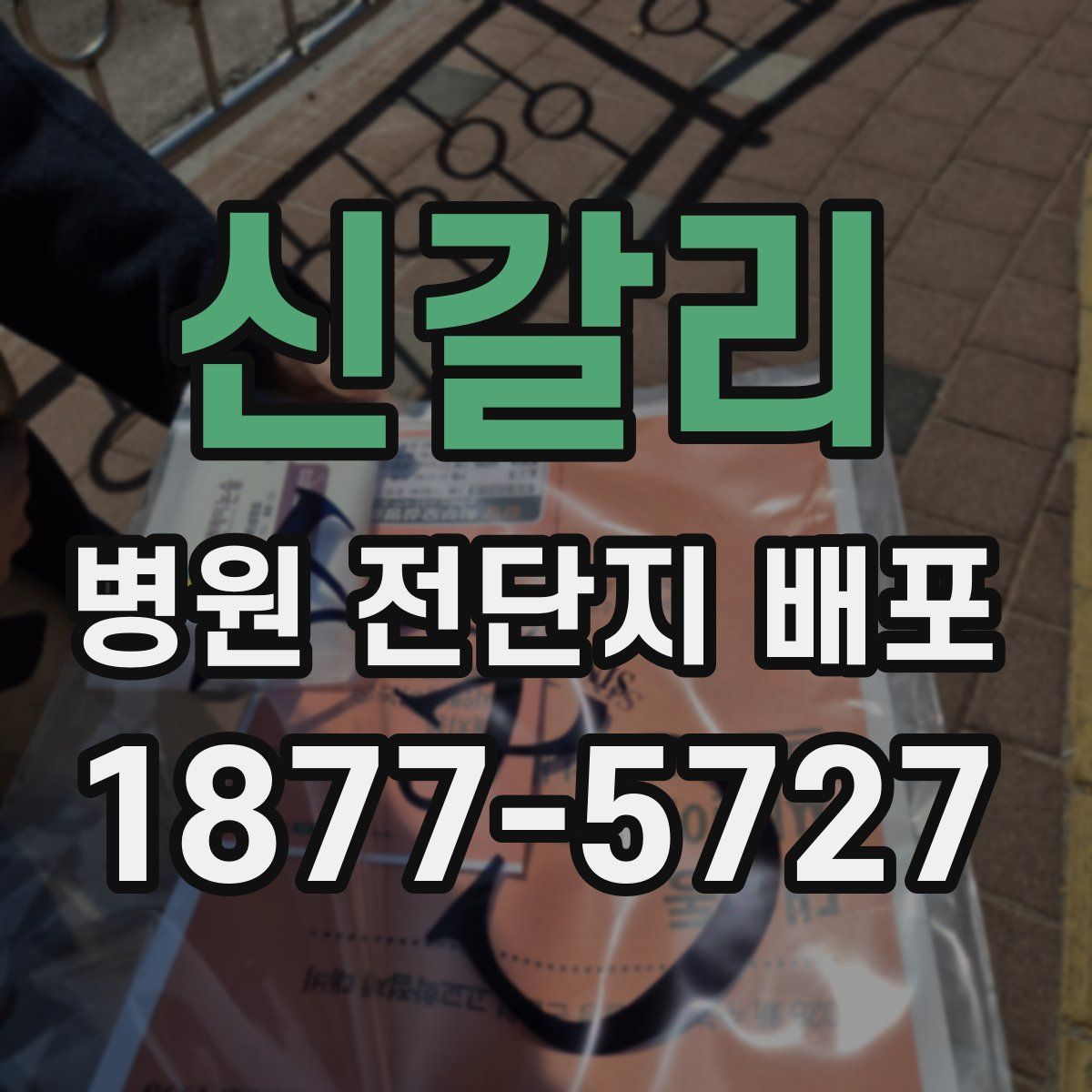 신갈리 병원 전단지 배포