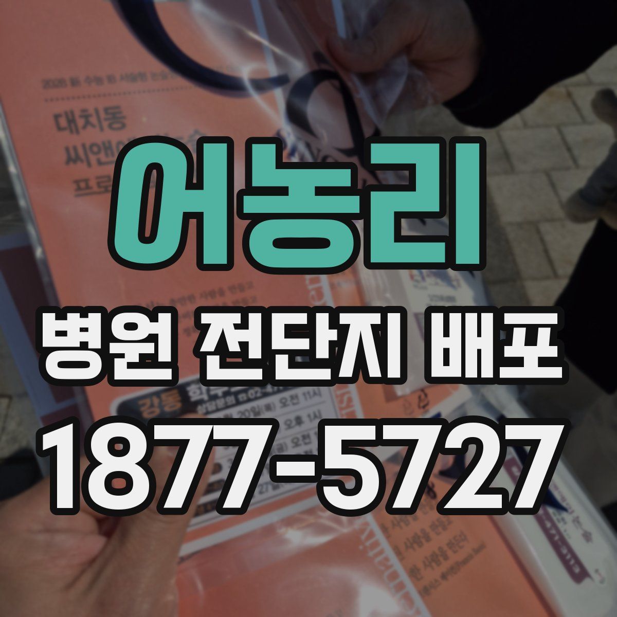 어농리 병원 전단지 배포