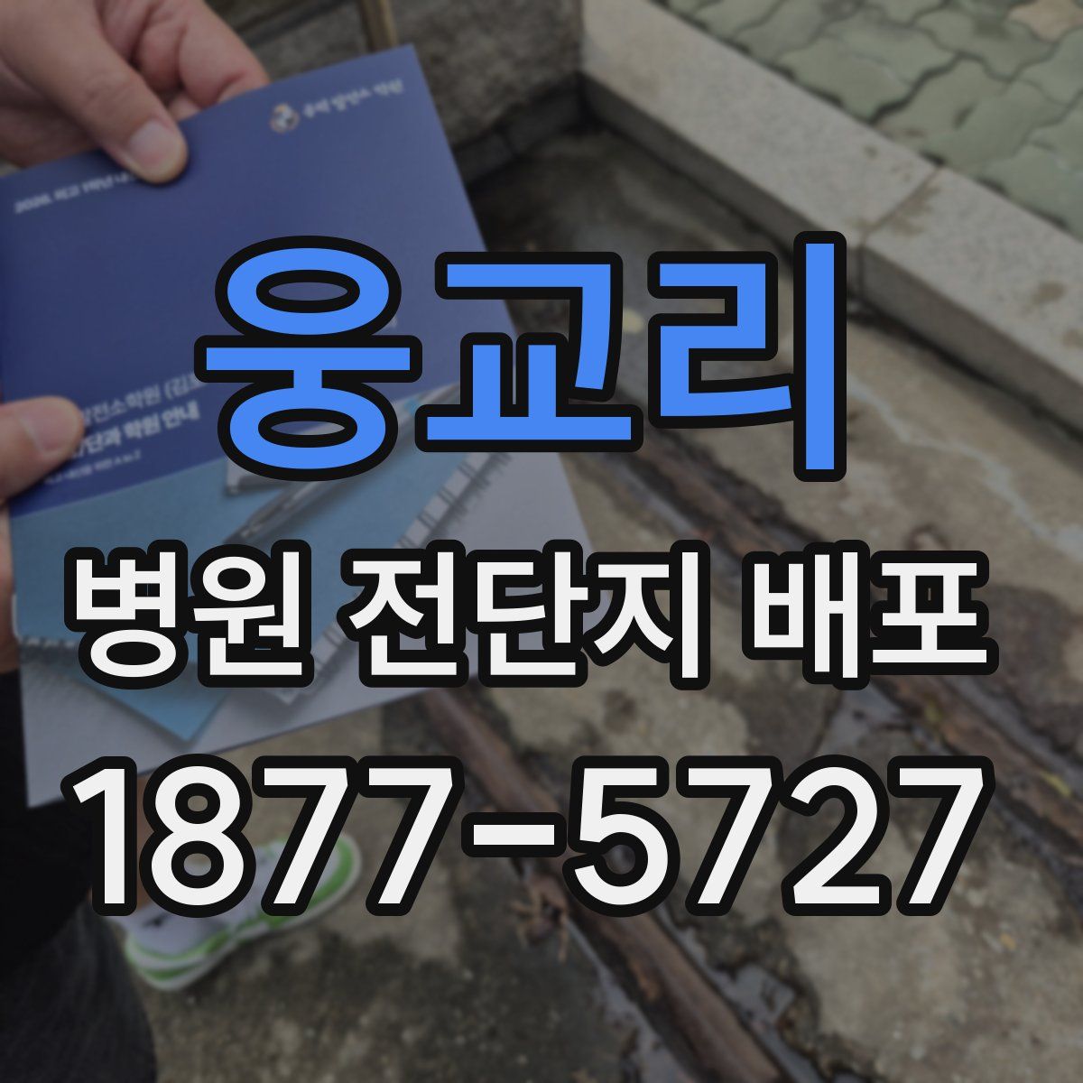 웅교리 병원 전단지 배포