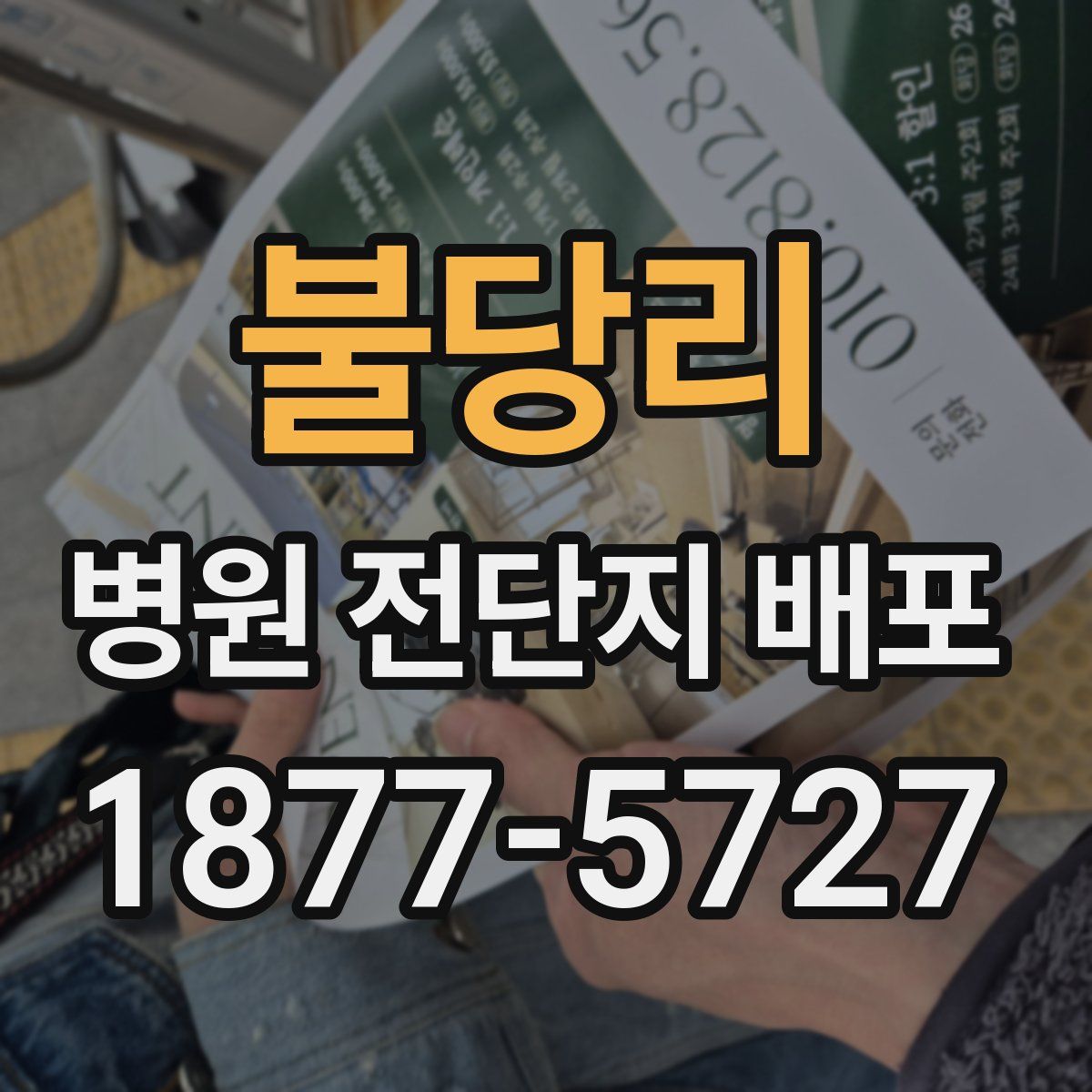 불당리 병원 전단지 배포