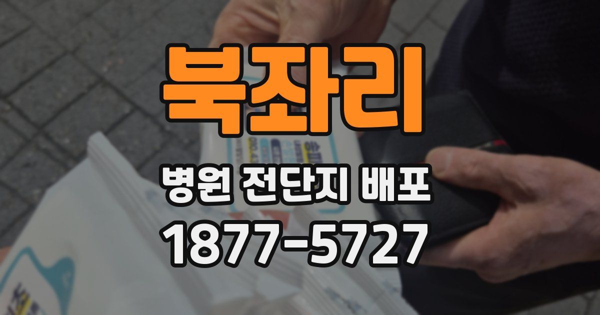 북좌리 병원 전단지 배포