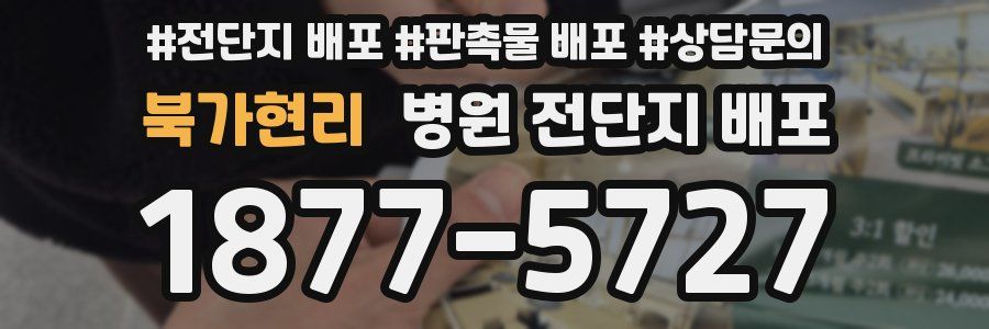 북가현리 병원 전단지 배포