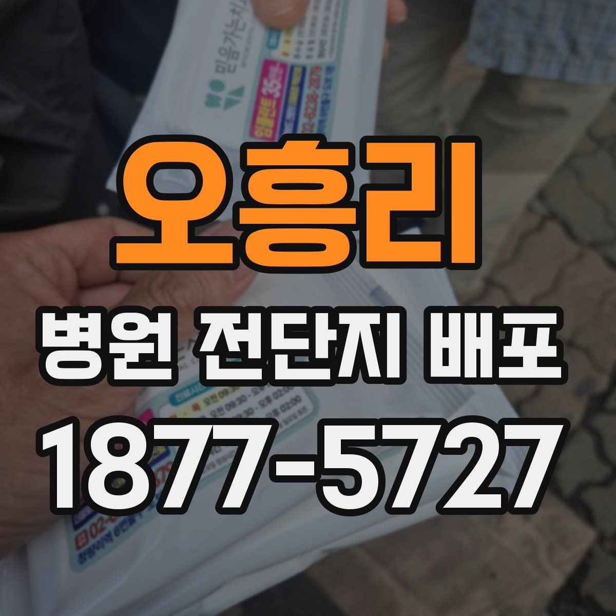 오흥리 병원 전단지 배포