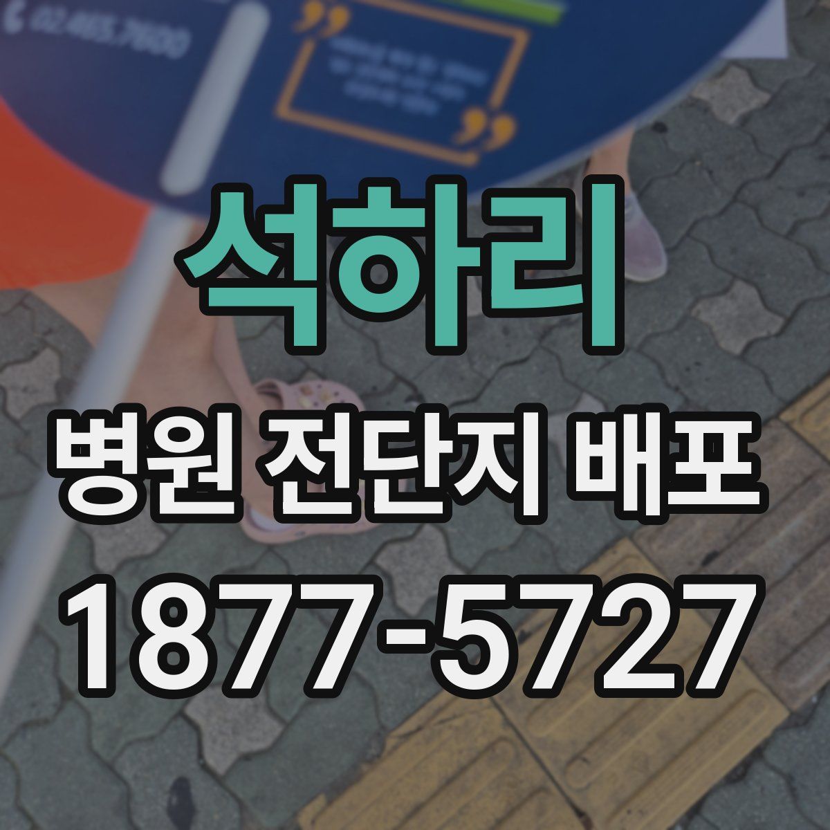석하리 병원 전단지 배포