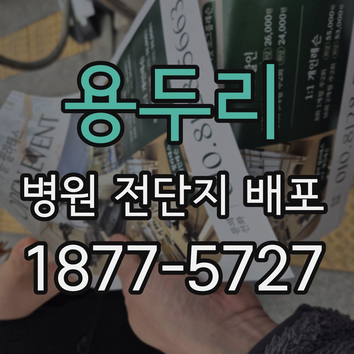 용두리 병원 전단지 배포