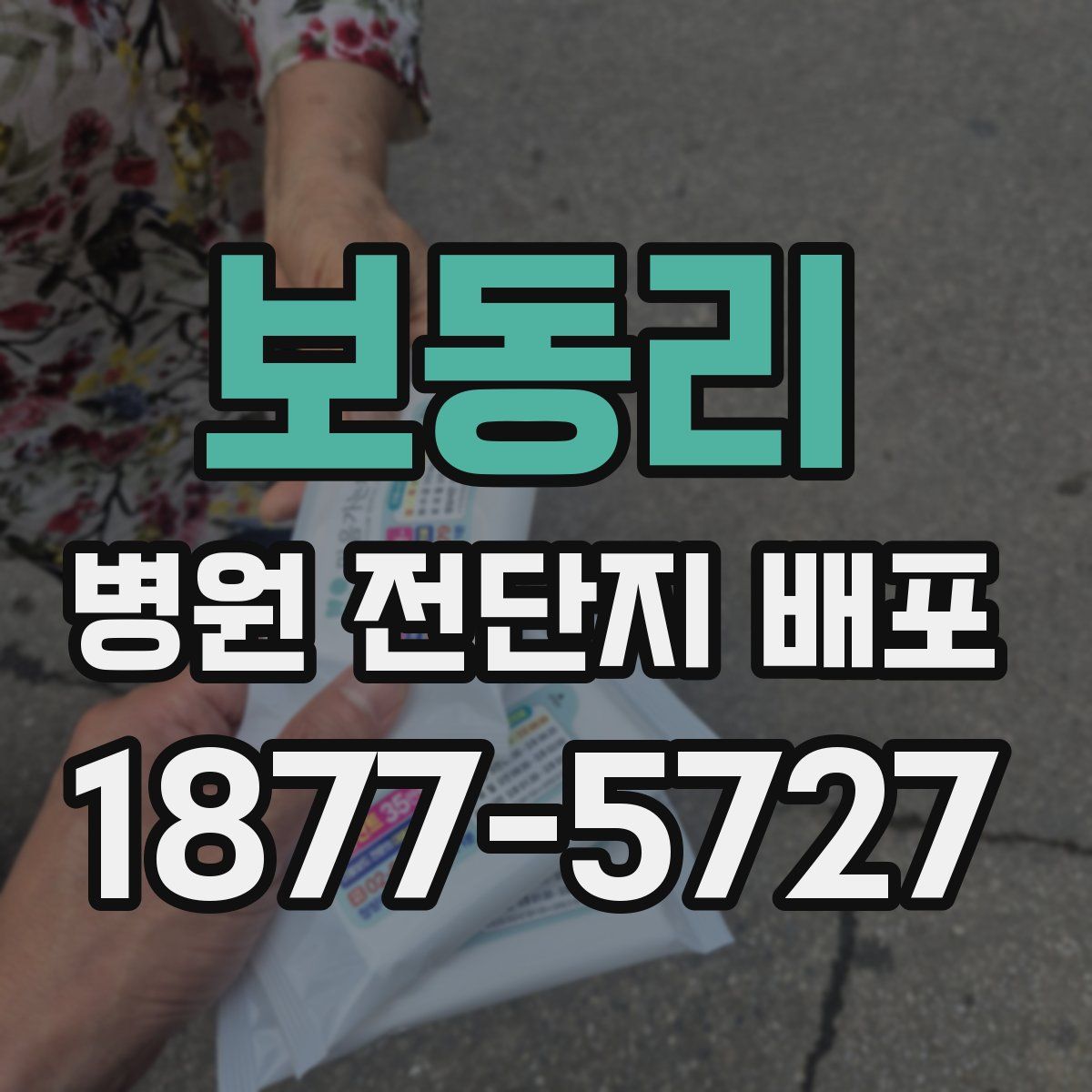 보동리 병원 전단지 배포