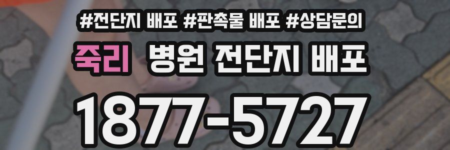 죽리 병원 전단지 배포