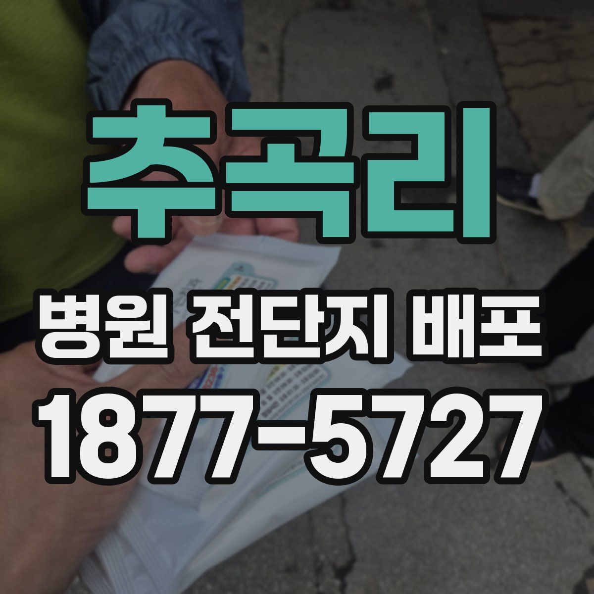 추곡리 병원 전단지 배포